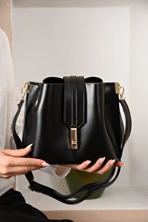 Kadın 3 Bölmeli Elden Tutmalı Omuzdan Asmalı Kaliteli Çanta