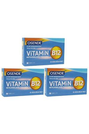 Osende Vitamin B12 30 Tablet 3 Adet