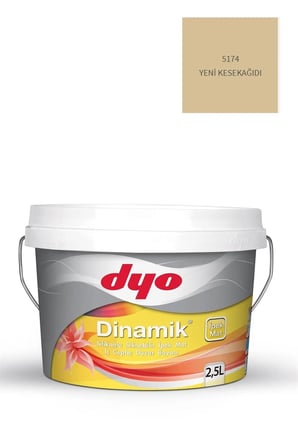 Dinamik Silikonlu Silinebilir Ipek Mat Iç Cephe Duvar Boyası 3212 Irmak Yeşili 2,5 Lt