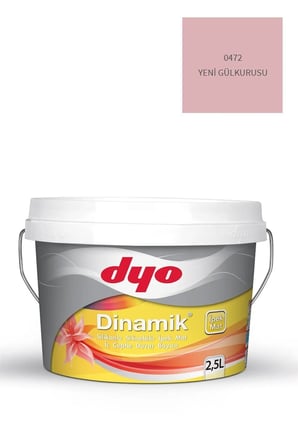 Dinamik Silikonlu Silinebilir Ipek Mat Iç Cephe Duvar Boyası 3212 Irmak Yeşili 2,5 Lt