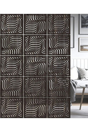 Lazer Kesim Sarkıt Paravan, Ahşap Seperatör, Panel Levha Seti Dekorasyon Ahşap Oda Bölücü DESENN