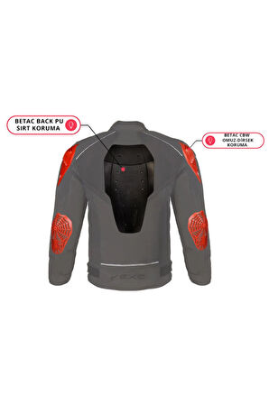 Quatro Korumali Motosiklet Montu Siyah