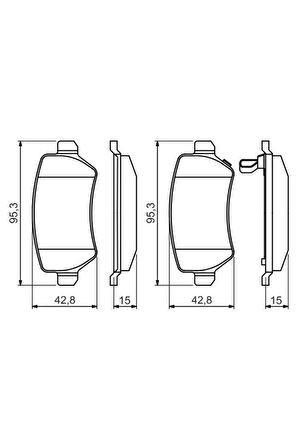 Fren Balatası Arka Astra H-combo C-meriva A-ceed 2013- 2004-