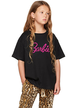 LUNAVISTA Barbie Baskılı Yetişkin/Çocuk T-shirt