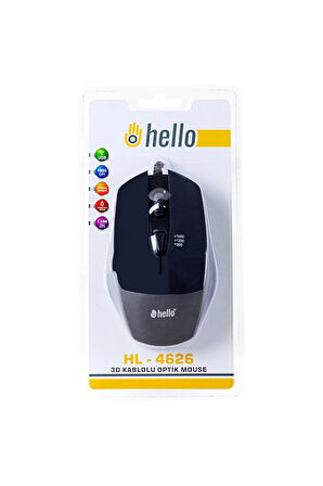 HL-4626 1600DPI 3D USB KABLOLU OPTİK OYUNCU MOUSE