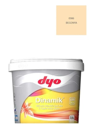 Dinamik Silikonlu Silinebilir Ipek Mat Iç Cephe Duvar Boyası 1906 Serin Lila 7,5 Lt