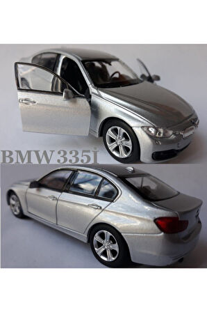 Bmw 335i Metal Araba Diecast Orijinal Koleksiyon Model 335-i Gri