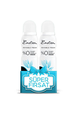 Emotion Invisible Fresh Deodorant 2x150ml