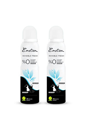 Emotion Invisible Fresh Deodorant 2x150ml