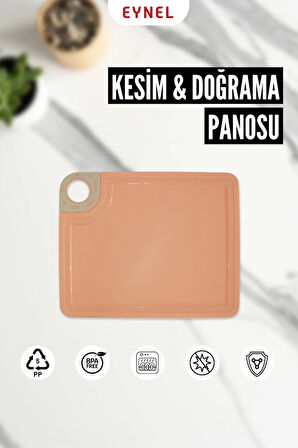 24x29 Cm Büyük Tezgah Üstü Salata Kesme Tahtası Mutfak Sebze Ekmek Et Doğrama Matı Kesim Panosu Matı