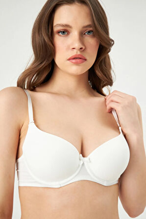 Ersk110 Kadın Rose Kulakli Boş Cup Tek Sütyen