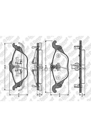 Ön Fren Balatası Astra G Zafira A 98>10 (1605034) -0986424456