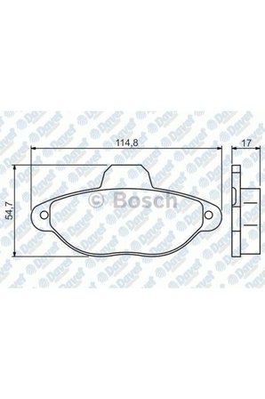 Ön Balata Panda 1.1 03 1.2 03 Punto 1.2 99 03 Seıcento 98-10 T 0986tb2225 -0986495255