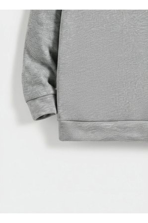 Çocuk Erkek Kapüşonlu Takım BASKET TOPU 3 İplik Şardonlu Sweatshirt - Eşofman Takım