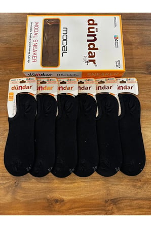 Kadın Modal Dikişsiz Konforlu Görünmez Sneaker Çorap 6’lı Paket