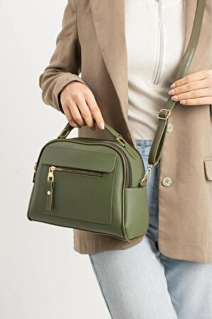 Lüks Klasik çok bölmeli el ve omuz çantası