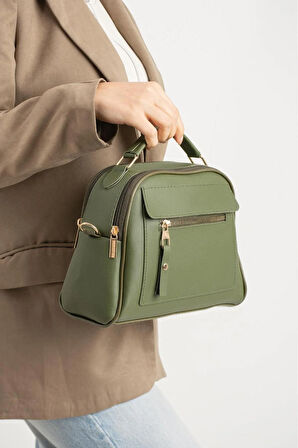 Lüks Klasik çok bölmeli el ve omuz çantası