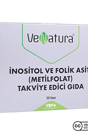 Venatura İnositol ve Folik Asit Metilfolat 20 Saşe