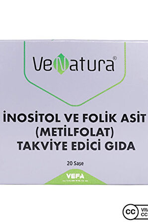 Venatura İnositol ve Folik Asit Metilfolat 20 Saşe