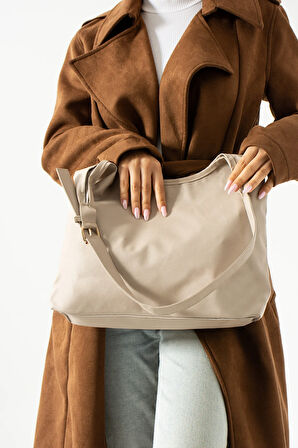 Kadın omuz çantası mıknatıs kapamalı büyük omuz çantası