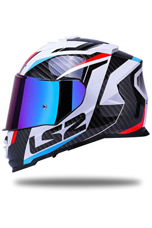 Storm 2 Racer Mavi-kırmızı Kask