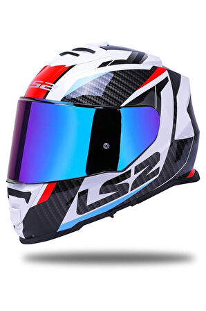 Storm 2 Racer Mavi-kırmızı Kask