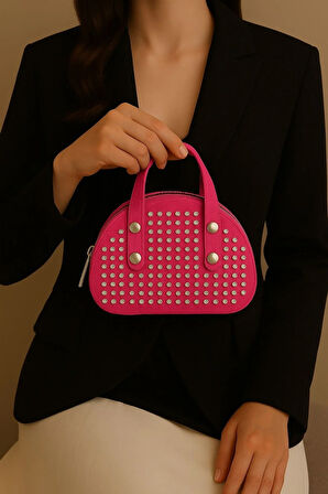 Lüks Mini Elmas Taş işlemeli El Ve Omuz çantası