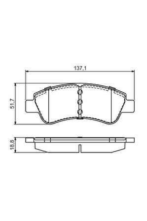 Fren Balatası Ön 14 Inç Partner Tepee-berlingo-c4-207-208-301-307-3008-boxer 3-jumper 3 1999-