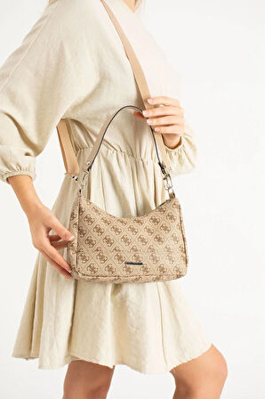 Kadın Baget Desenli Kolon Uzun Askılı Çanta