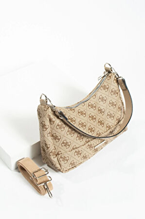 Kadın Baget Desenli Kolon Uzun Askılı Çanta