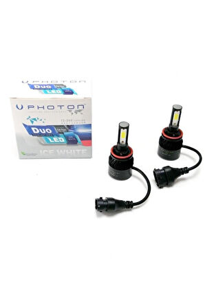 Duo Serisi 6000k Led Xenon H11 Yeni Seri 12-24v Uyumlu