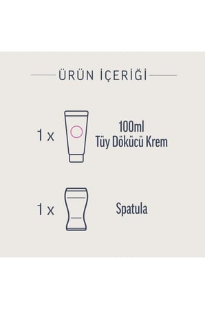 Professional Tüm Cilt Tipleri Tüy Dökücü Krem Bacak ve Vücut 100 ml