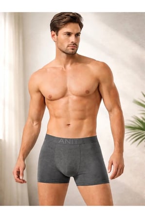 Erkek Nefes Alan Bambu Boxer Antrasit/ 4 Adet