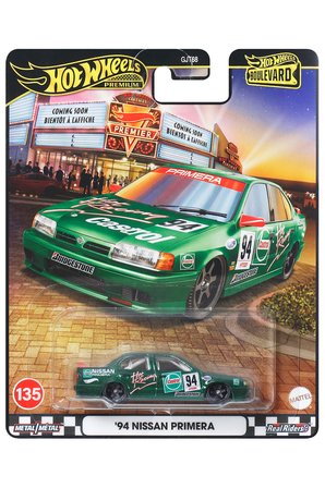 Hot Wheels '94 NISSAN PRIMERA - BOULEVARD NO:135 - PREMIUM - (1/64)
