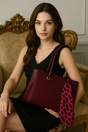 Fular Detaylı Lüks Omuz Çantası