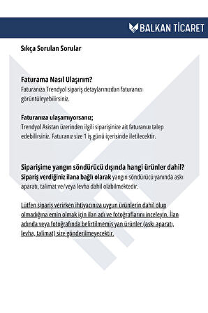 Köpüklü Yangın Tüpü 4 Yıllık Ruhsata Uygun (Askı Aparatı, Levha)