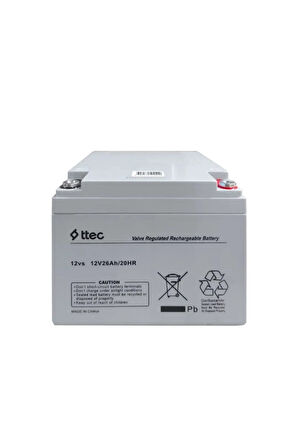 12V 26Ah Bakımsız Kuru Akü 12 Volt  26 Amper Akü