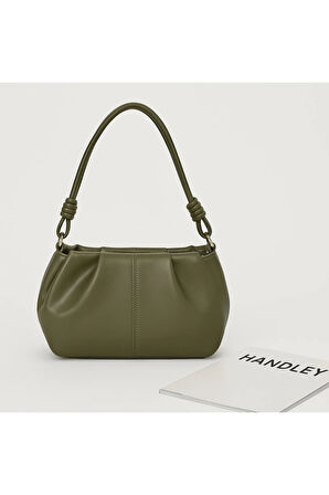 Lüks Pile Detaylı Omuz Çantası