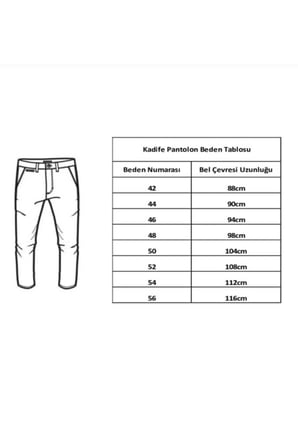 ı Erkek Kadife Pantolon - Lacivert