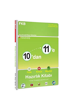 10'dan 11'e Fizik Kimya Biyoloji Hazırlık Kitabı / Kolektif / Tonguç Akademi / 9786254223051