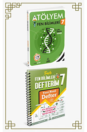 7.sınıf Atölyem Fen Bilimleri Defter Seti