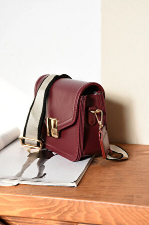 Kadın Mini City Omuz Çantası Kilit Detaylı Çanta