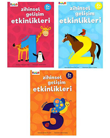 Eolo 2 Yaş Zihinsel Gelişim Etkinlikleri 3lü Set