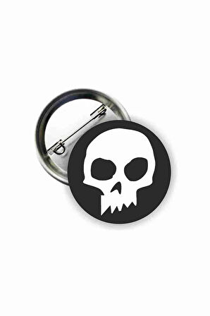 Skull Kurukafa Kafatası Y2K Grunge Style Buton Rozet