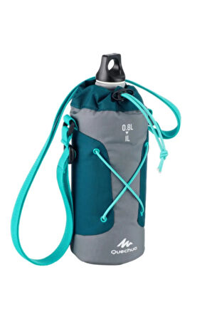 Isı Yalıtımlı Matara Kılıfı - Gri / Mavi - 0,75 - 1 L