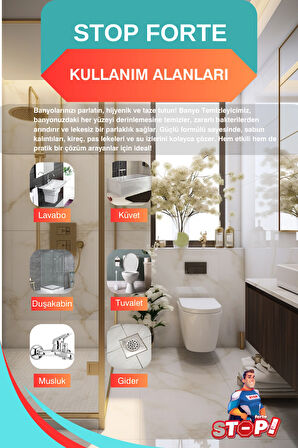 3'lü WC & Banyo Temizleyici