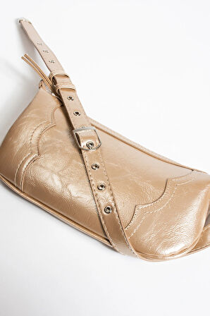 Omuz çantası  baget zımbalı çanta