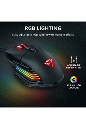 Trust Gxt940 Xıdon Rgb Kablolu Gamıng Mouse(23574)