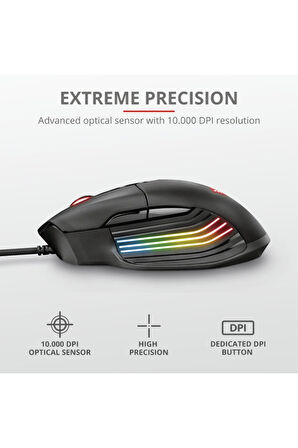 Trust Gxt940 Xıdon Rgb Kablolu Gamıng Mouse(23574)