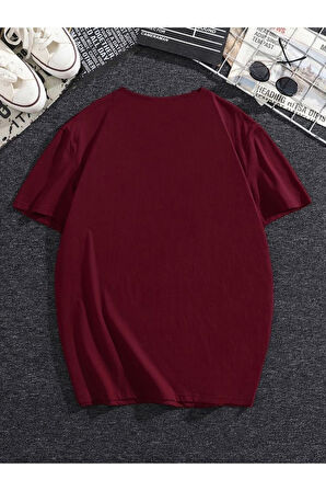 Oversize One Baskılı Siyah Tshirt